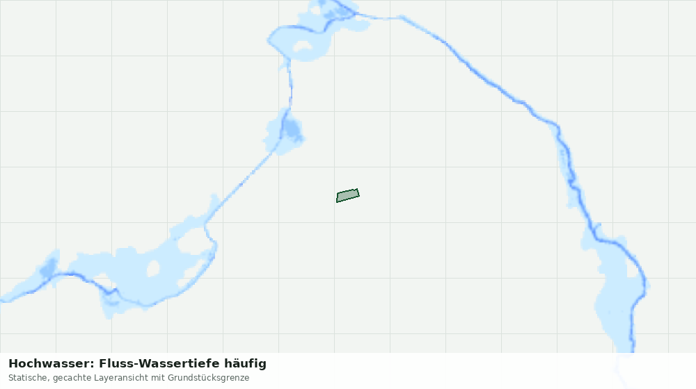 Statische Kartenansicht: Hochwasser: Fluss-Wassertiefe häufig