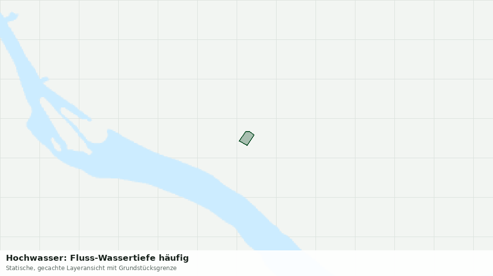 Statische Kartenansicht: Hochwasser: Fluss-Wassertiefe häufig