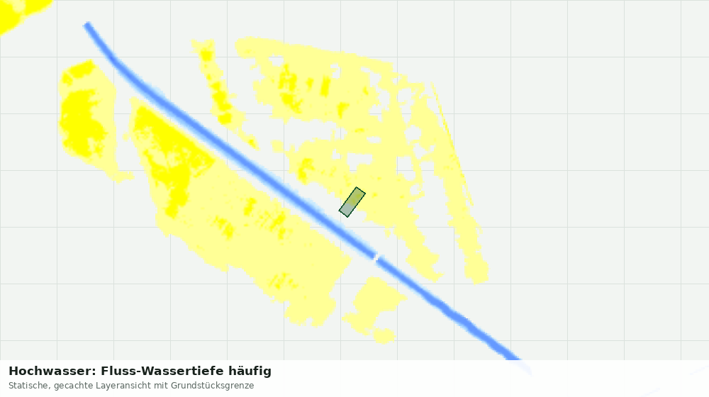 Statische Kartenansicht: Hochwasser: Fluss-Wassertiefe häufig