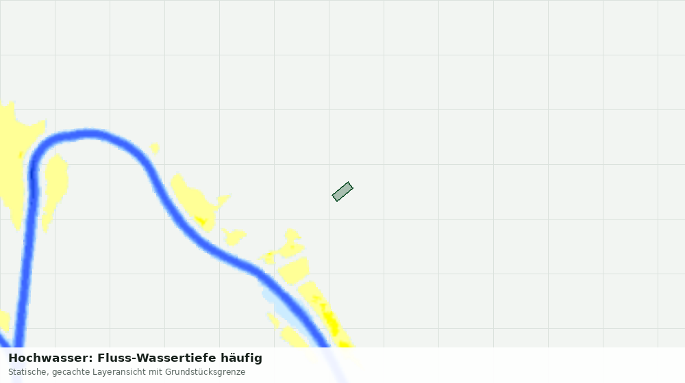 Statische Kartenansicht: Hochwasser: Fluss-Wassertiefe häufig