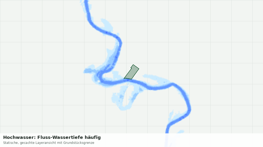 Statische Kartenansicht: Hochwasser: Fluss-Wassertiefe häufig