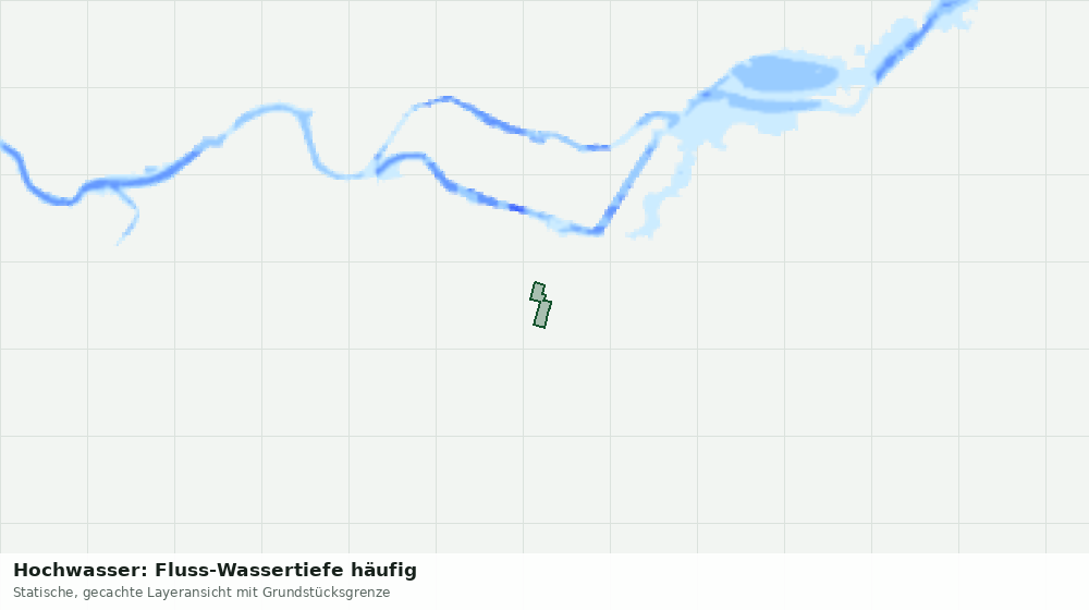 Statische Kartenansicht: Hochwasser: Fluss-Wassertiefe häufig