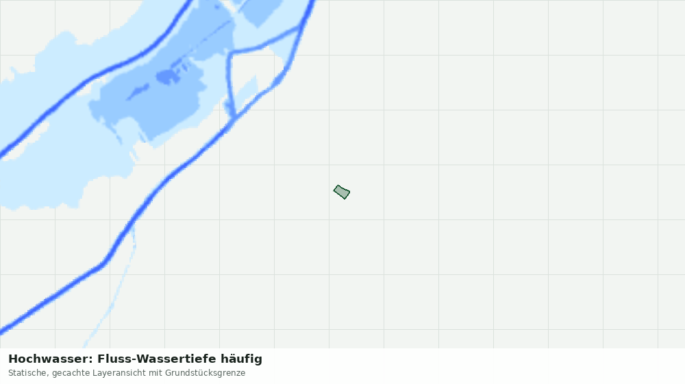 Statische Kartenansicht: Hochwasser: Fluss-Wassertiefe häufig