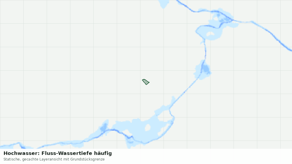 Statische Kartenansicht: Hochwasser: Fluss-Wassertiefe häufig