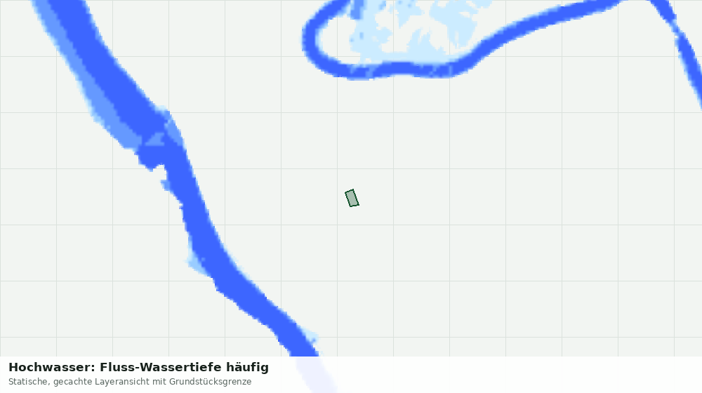 Statische Kartenansicht: Hochwasser: Fluss-Wassertiefe häufig