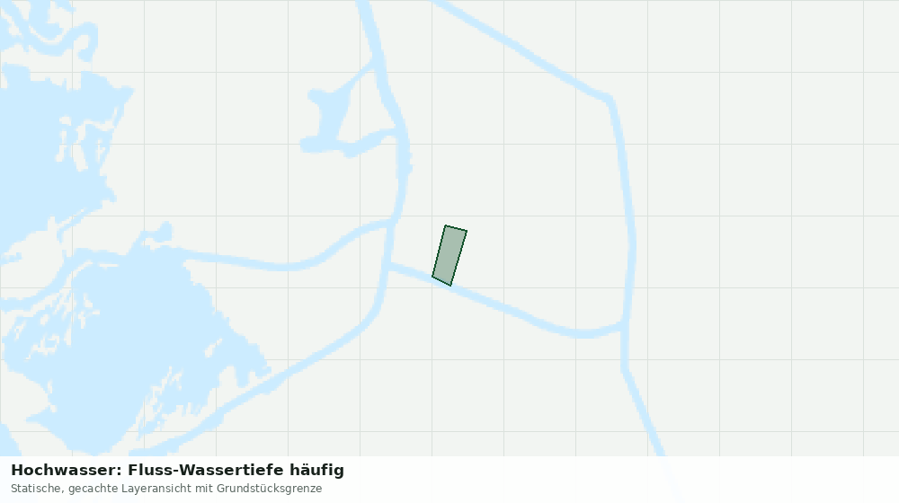 Statische Kartenansicht: Hochwasser: Fluss-Wassertiefe häufig