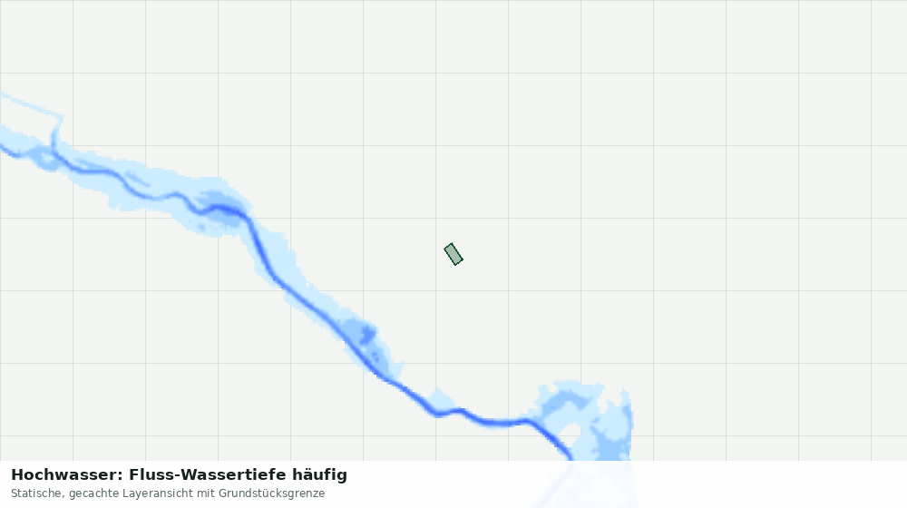 Statische Kartenansicht: Hochwasser: Fluss-Wassertiefe häufig
