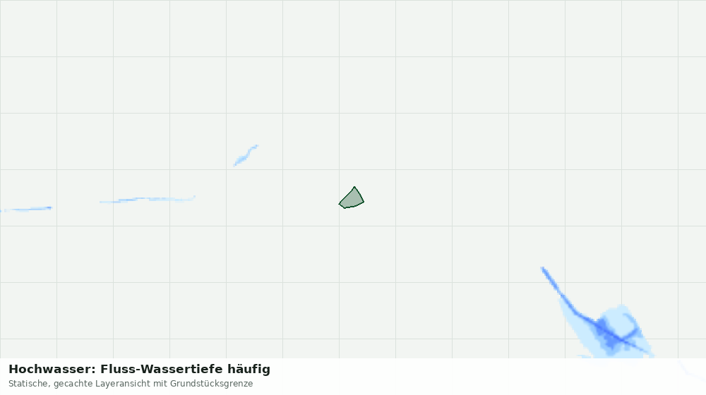 Statische Kartenansicht: Hochwasser: Fluss-Wassertiefe häufig