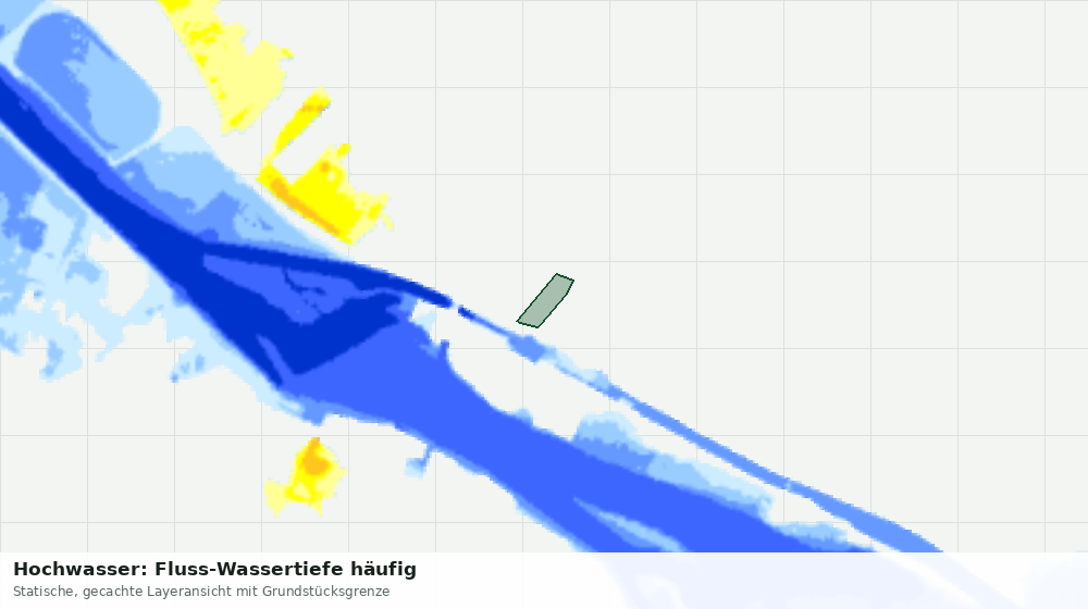 Statische Kartenansicht: Hochwasser: Fluss-Wassertiefe häufig