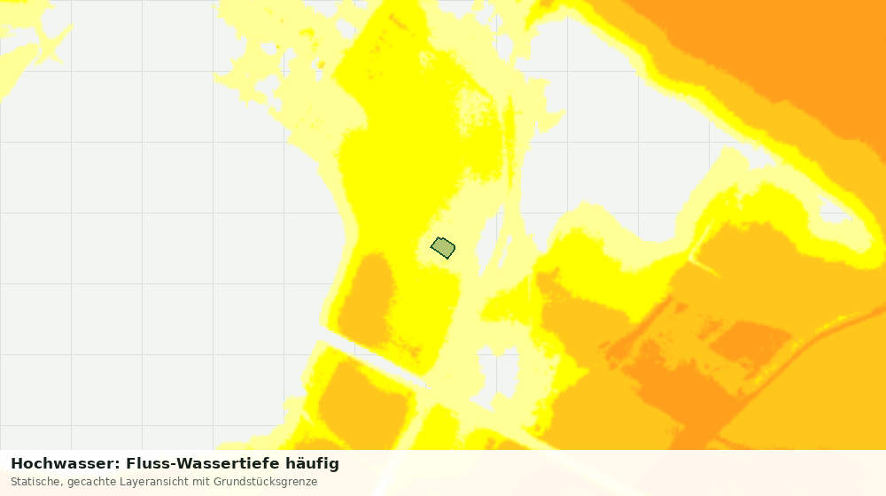 Statische Kartenansicht: Hochwasser: Fluss-Wassertiefe häufig