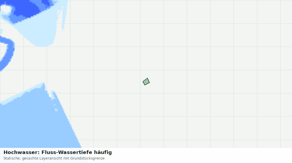 Statische Kartenansicht: Hochwasser: Fluss-Wassertiefe häufig