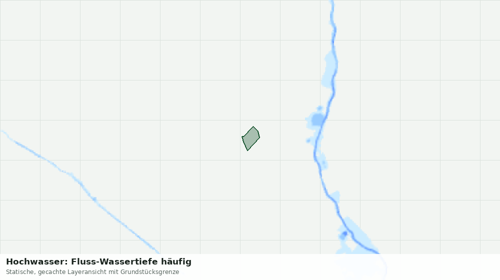Statische Kartenansicht: Hochwasser: Fluss-Wassertiefe häufig