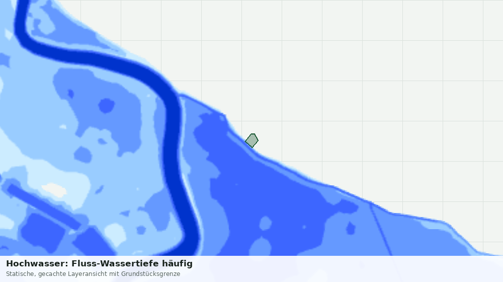 Statische Kartenansicht: Hochwasser: Fluss-Wassertiefe häufig