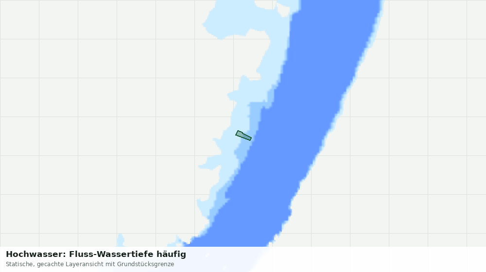 Statische Kartenansicht: Hochwasser: Fluss-Wassertiefe häufig