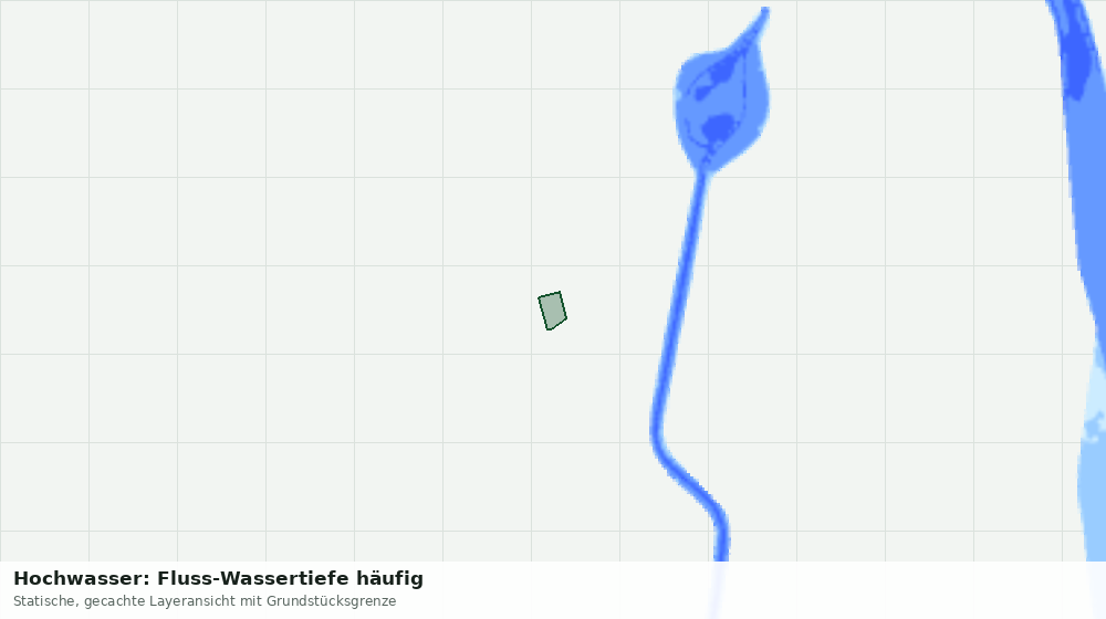 Statische Kartenansicht: Hochwasser: Fluss-Wassertiefe häufig