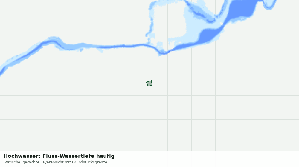 Statische Kartenansicht: Hochwasser: Fluss-Wassertiefe häufig