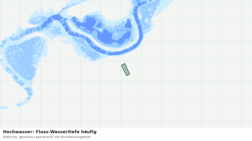 Statische Kartenansicht: Hochwasser: Fluss-Wassertiefe häufig