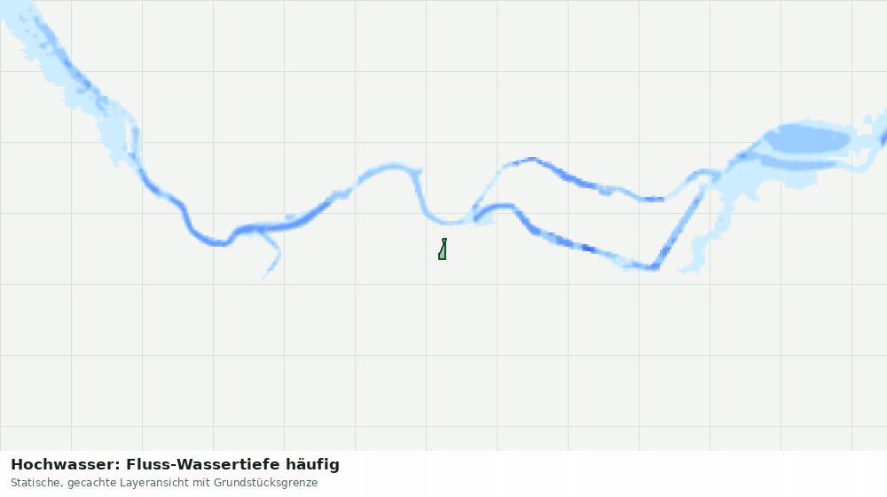 Statische Kartenansicht: Hochwasser: Fluss-Wassertiefe häufig