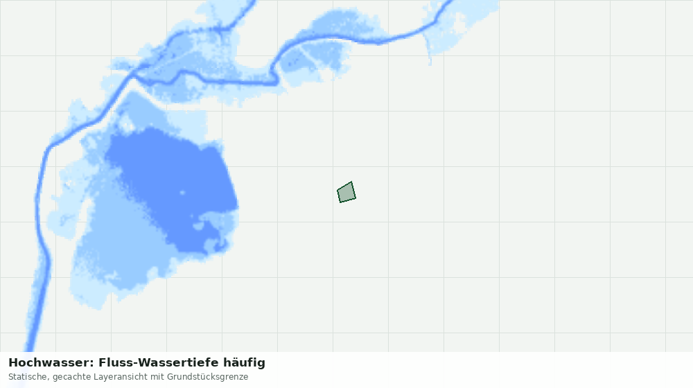 Statische Kartenansicht: Hochwasser: Fluss-Wassertiefe häufig