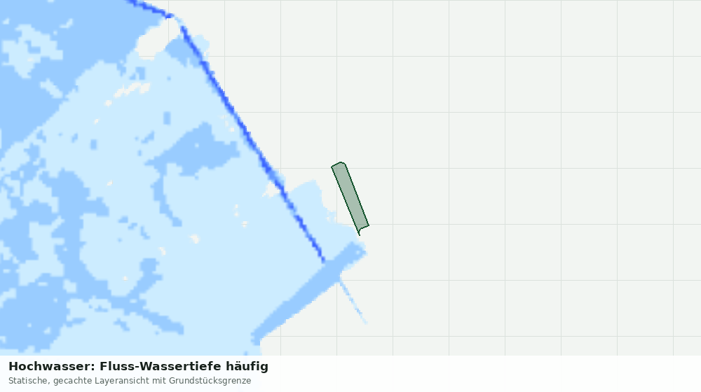 Statische Kartenansicht: Hochwasser: Fluss-Wassertiefe häufig