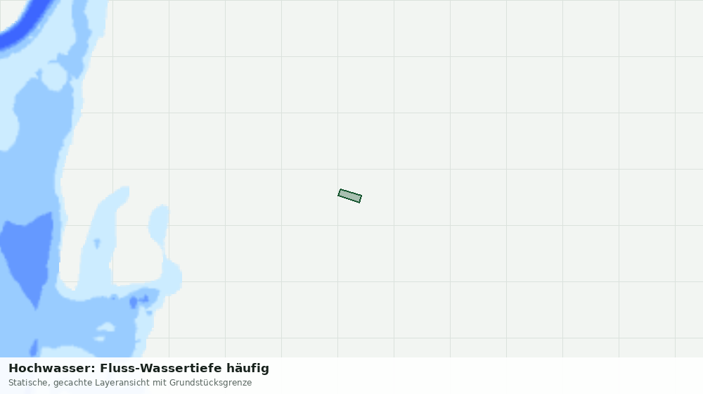 Statische Kartenansicht: Hochwasser: Fluss-Wassertiefe häufig