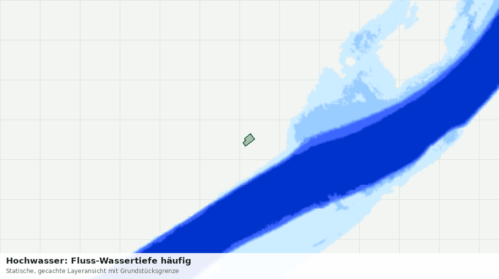 Statische Kartenansicht: Hochwasser: Fluss-Wassertiefe häufig