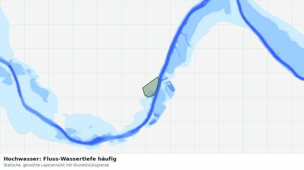 Statische Kartenansicht: Hochwasser: Fluss-Wassertiefe häufig