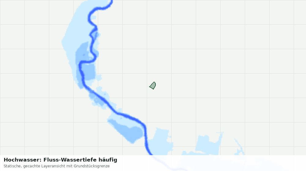 Statische Kartenansicht: Hochwasser: Fluss-Wassertiefe häufig