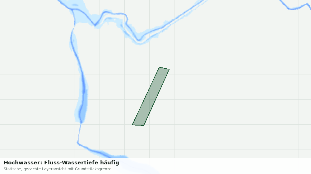 Statische Kartenansicht: Hochwasser: Fluss-Wassertiefe häufig