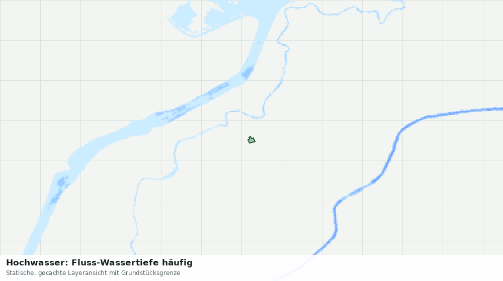 Statische Kartenansicht: Hochwasser: Fluss-Wassertiefe häufig