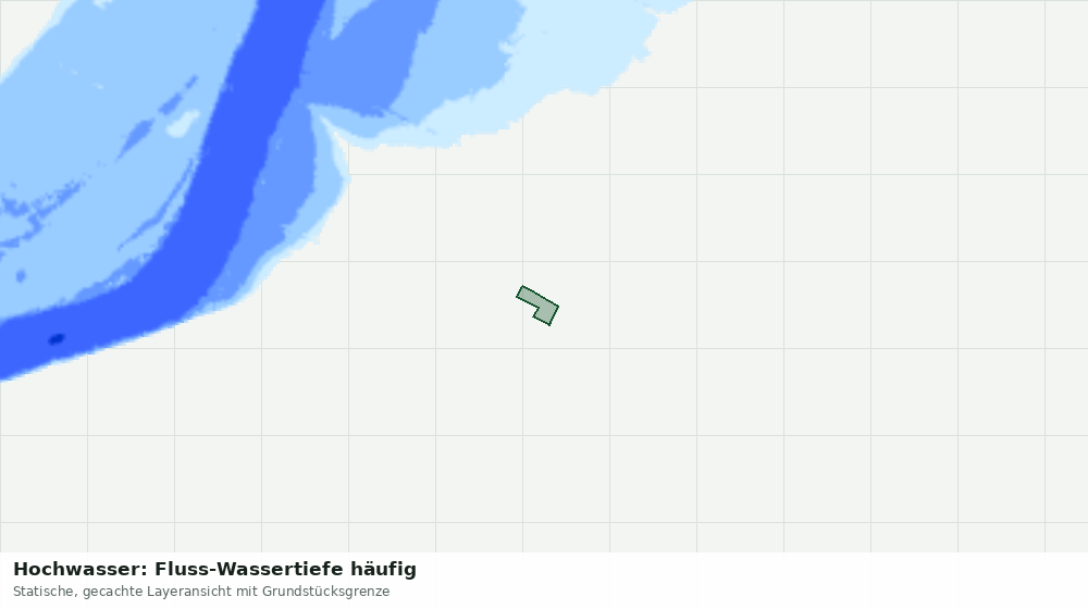 Statische Kartenansicht: Hochwasser: Fluss-Wassertiefe häufig