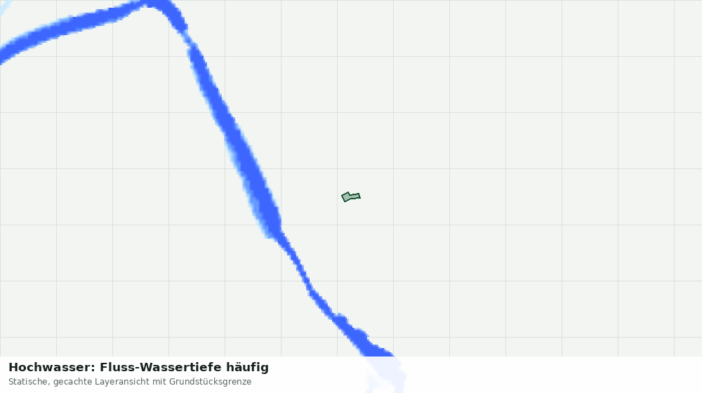 Statische Kartenansicht: Hochwasser: Fluss-Wassertiefe häufig