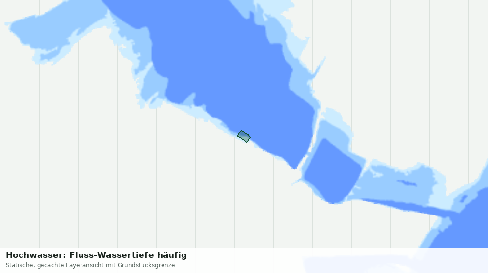 Statische Kartenansicht: Hochwasser: Fluss-Wassertiefe häufig