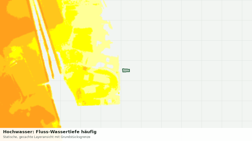 Statische Kartenansicht: Hochwasser: Fluss-Wassertiefe häufig