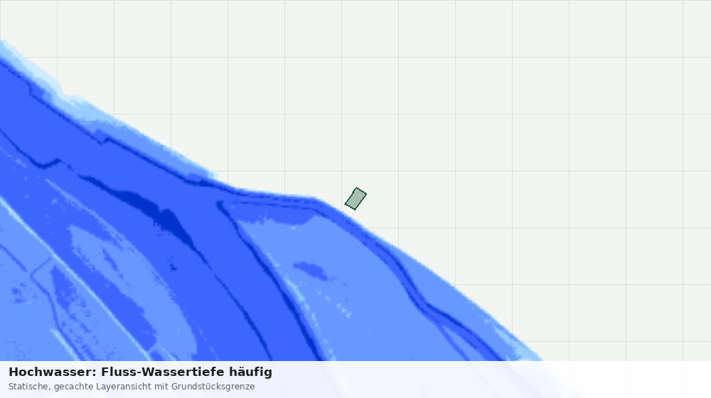 Statische Kartenansicht: Hochwasser: Fluss-Wassertiefe häufig