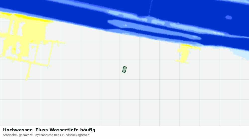 Statische Kartenansicht: Hochwasser: Fluss-Wassertiefe häufig