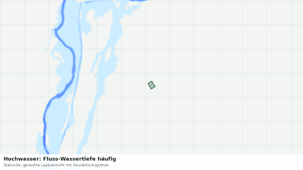 Statische Kartenansicht: Hochwasser: Fluss-Wassertiefe häufig