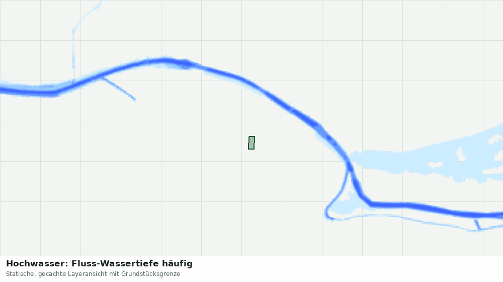 Statische Kartenansicht: Hochwasser: Fluss-Wassertiefe häufig