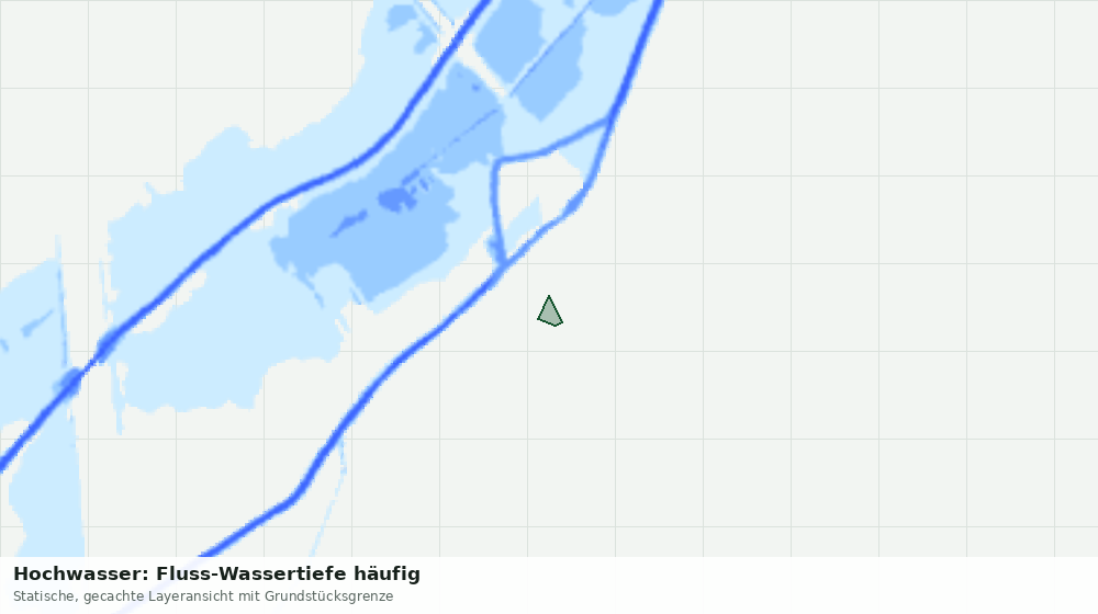 Statische Kartenansicht: Hochwasser: Fluss-Wassertiefe häufig