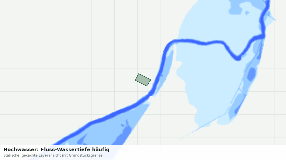 Statische Kartenansicht: Hochwasser: Fluss-Wassertiefe häufig