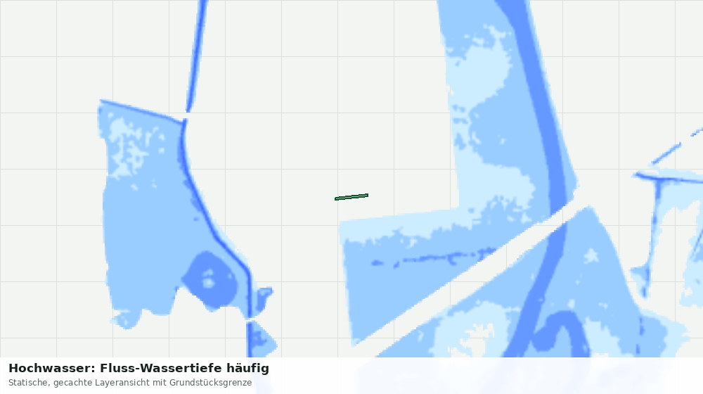 Statische Kartenansicht: Hochwasser: Fluss-Wassertiefe häufig