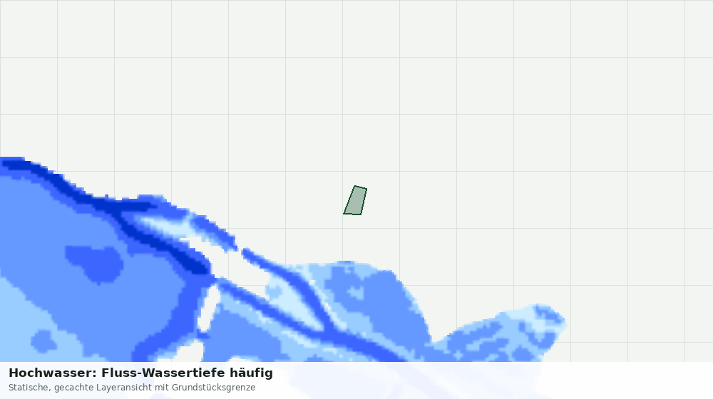 Statische Kartenansicht: Hochwasser: Fluss-Wassertiefe häufig