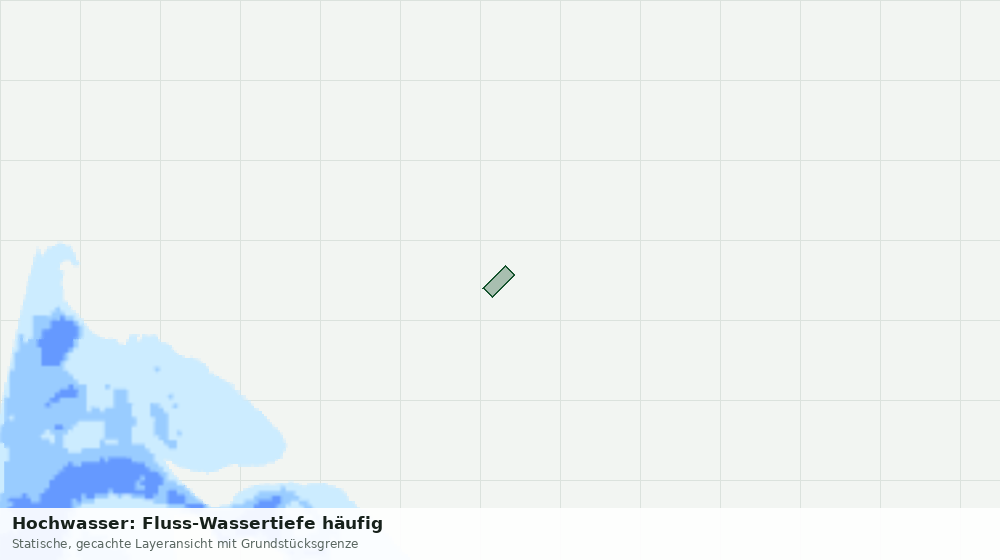 Statische Kartenansicht: Hochwasser: Fluss-Wassertiefe häufig