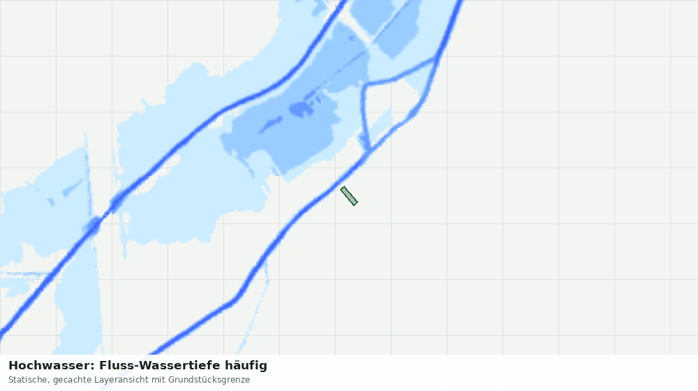 Statische Kartenansicht: Hochwasser: Fluss-Wassertiefe häufig