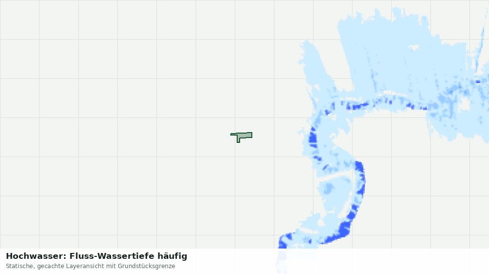 Statische Kartenansicht: Hochwasser: Fluss-Wassertiefe häufig