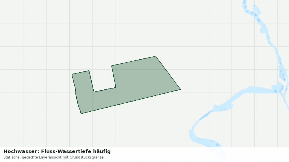 Statische Kartenansicht: Hochwasser: Fluss-Wassertiefe häufig