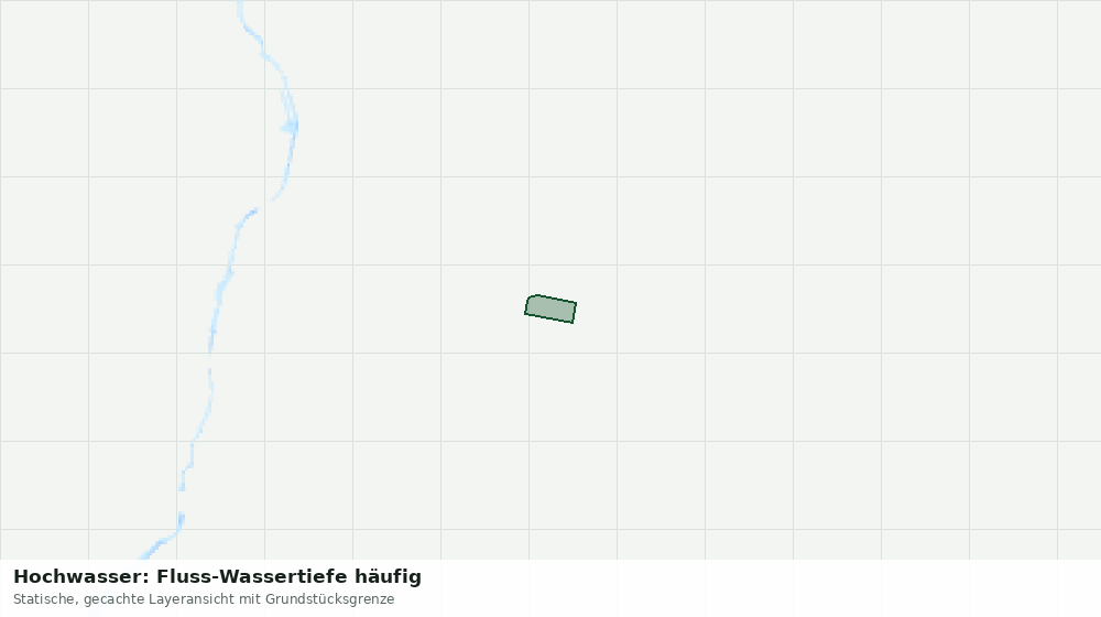 Statische Kartenansicht: Hochwasser: Fluss-Wassertiefe häufig