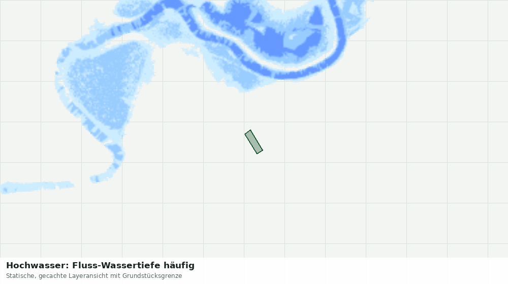 Statische Kartenansicht: Hochwasser: Fluss-Wassertiefe häufig