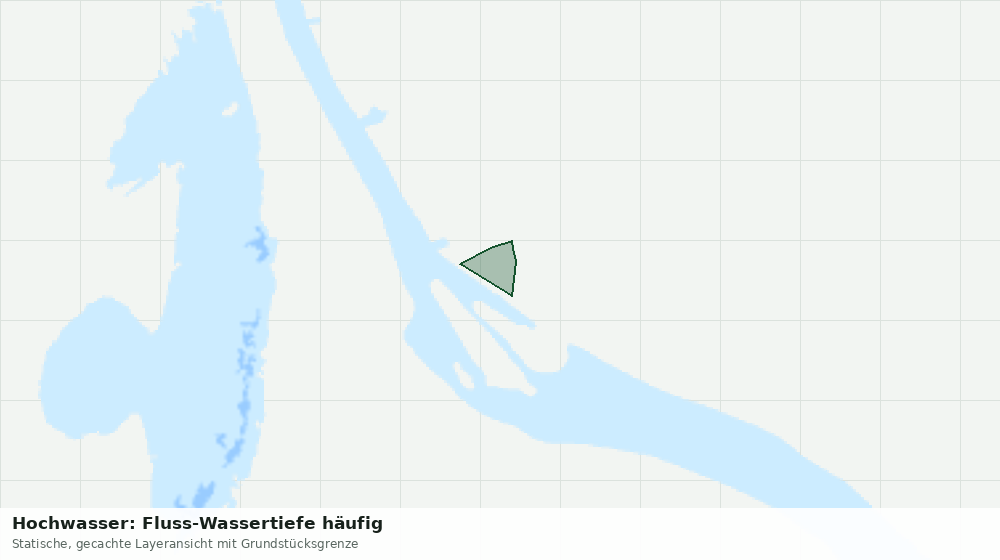 Statische Kartenansicht: Hochwasser: Fluss-Wassertiefe häufig