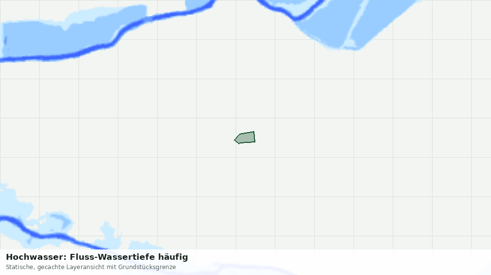 Statische Kartenansicht: Hochwasser: Fluss-Wassertiefe häufig